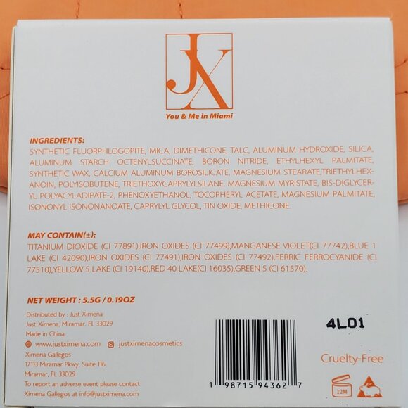 NEW Just Ximena You & Me in Miami Eyeshadow Palette - Picture 3 of 5